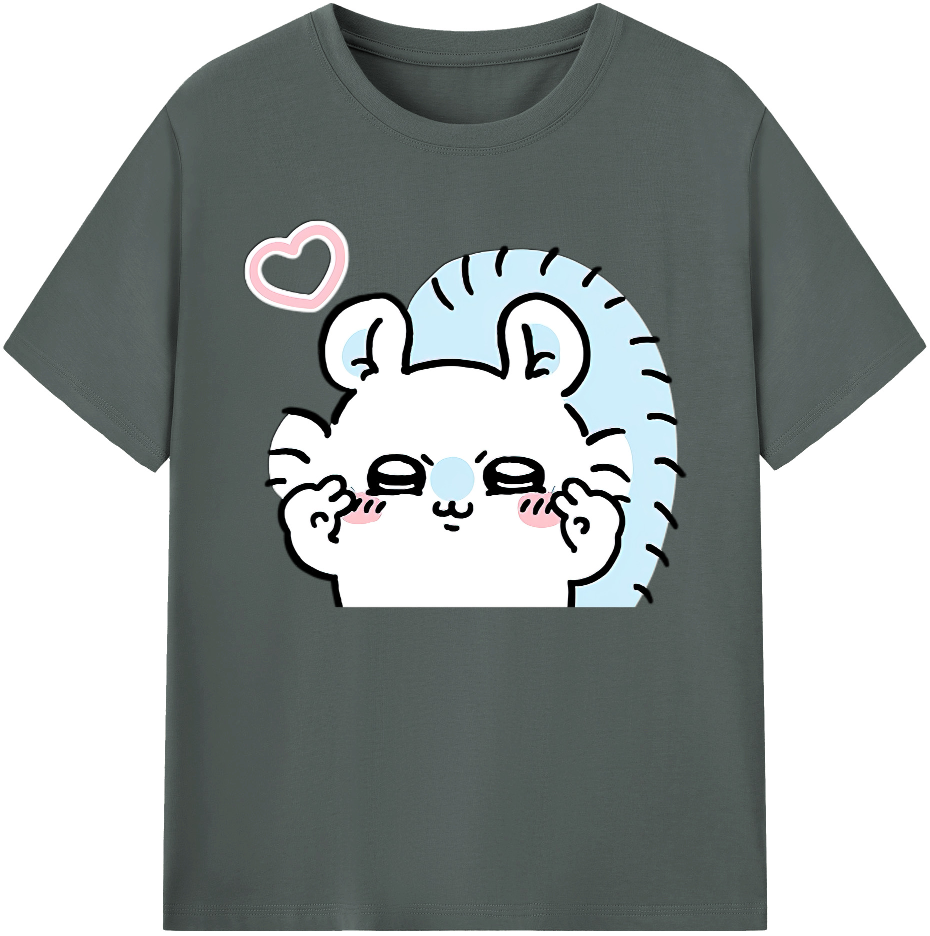 （画像用） ちいかわ モモンガ Chii-kawa Momonga 綿100％ メンズ半袖Tシャツ｜肌触りやわらか＆通気性